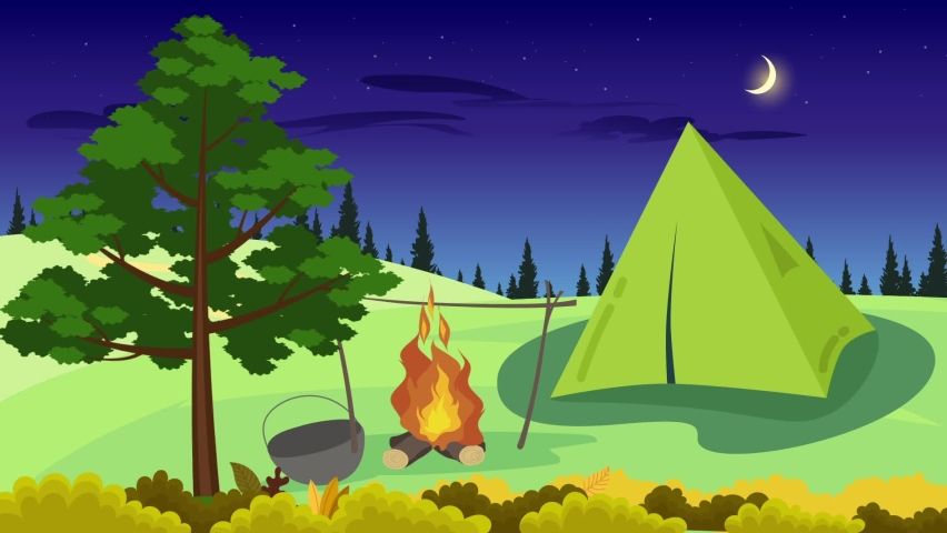 Camping in the Jungle in Stock Footage Video (100% Royalty-free ...