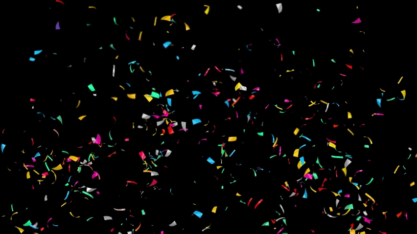 Confetti Particles with Alpha Channel.