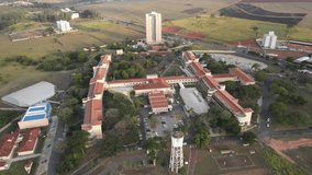 Aerial image of the Hospital and Faculty of Medicine of Catanduva\SP
