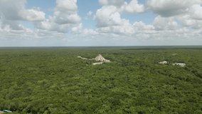 Aerial Video from Chichen Itza in mexico