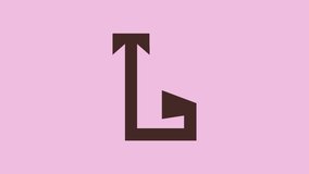 L letter logo animation with pale magenta red background - Powered by Shutterstock - Get 15% off with code: PIKWIZARD15
