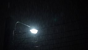 Raining Night and light. 4k footage Rain Drops Falling in night at Bangkok Thailand in July raining season. Real Rain speedy at night. Shower rainfall. 4K Rain falling Footages. Rain Drop Street light - Powered by Shutterstock - Get 15% off with code: PIKWIZARD15