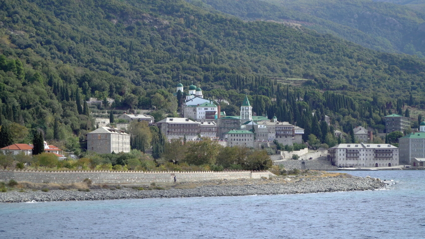 Russian monastery of the Holy Panteleimon at Athos, Greece