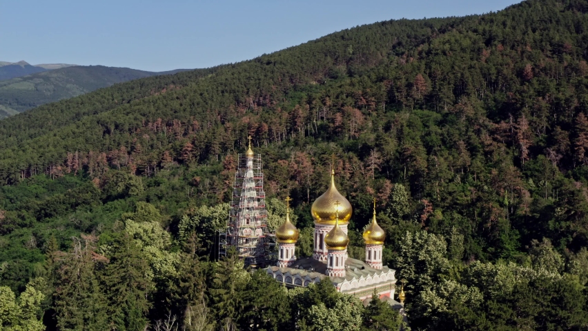 Golden Domes of Shipka Stock Footage Video Royalty-free) Shutterstock