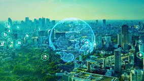 Modern city and environmental technology concept. Sustainable development goals. SDGs. - Powered by Shutterstock - Get 15% off with code: PIKWIZARD15