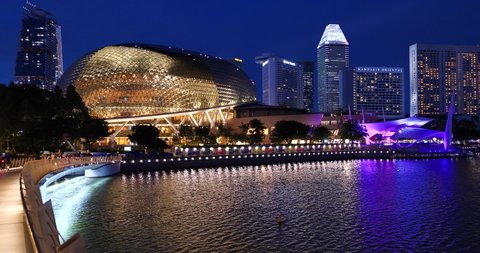 SINGAPORE, SG, JULY 15, 2021: Esplanade Theatres on the Bay Singapore
