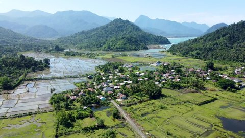 Aerial view of the Kemukiman Cot Jeumpa village, Aceh Besar, Aceh.