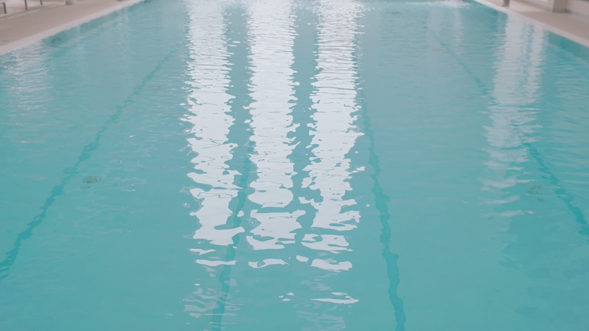 Close up of swimming pool lines Royalty-Free Stock Footage #1075967855