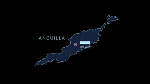 A stylized rendering of the Anguilla map conveying the modern digital age and its emphasis on global connectivity among people