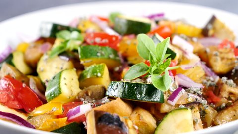 ratatouille- fried vegetables with herbs