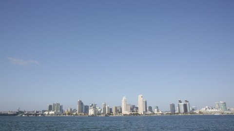 Extreme Wide Shot of San Diego Skyline