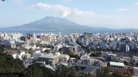 Kagoshima, Japan – February 1, 2020: View from Shiroyama Park

From Shiroyama Park, one can enjoy the sweeping view of the city and Sakaurajima Volcano