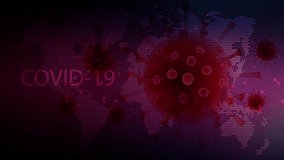 The covid19 virus is slowly circulating on the world map. - Powered by Shutterstock - Get 15% off with code: PIKWIZARD15