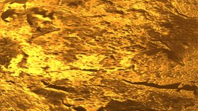 Abstract textured computer 3d video background in gold tones