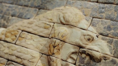 Babylonian lion bas-relief 3D reconstruction