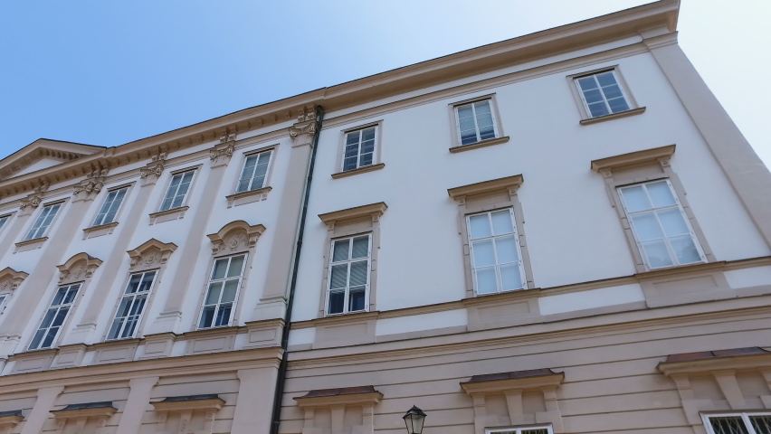 Details of the architecture of Mirabell Palace in Salzburg, Austria