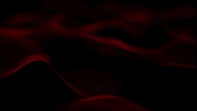 4k video of abstract red background with a dynamic wave.