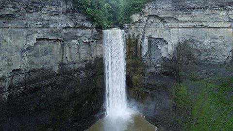 Taughannock Falls Overlook - Located in Ulysses, NY, the waterfall and gorge comprise of a hanging valley. One of the largest Waterfalls in the Ithaca region.