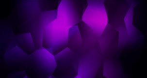 4K looping dark purple animation with colorful hexagons. Modern abstract animation with gradient hexagons. Movie for a cell phone. 4096 x 2160, 30 fps.