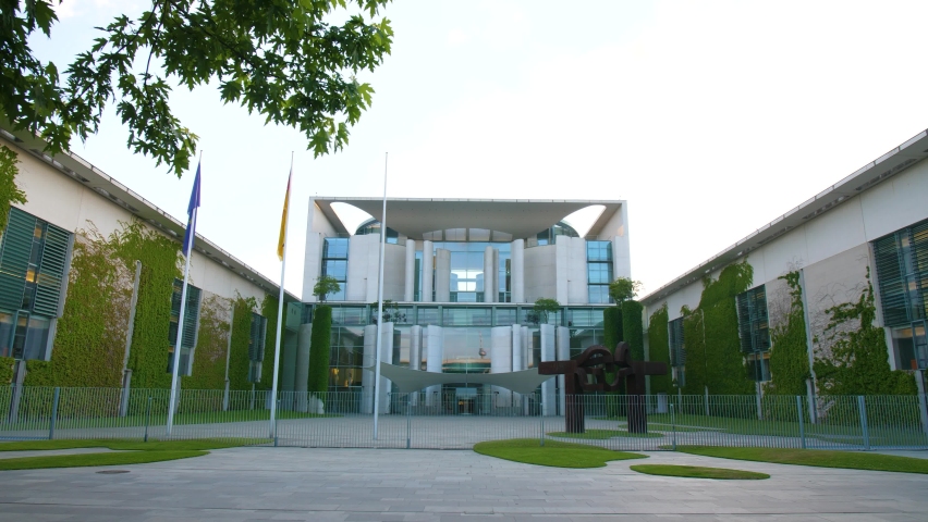 Bundeskanzleramt federal chancellery Berlin in germany on a sunny day