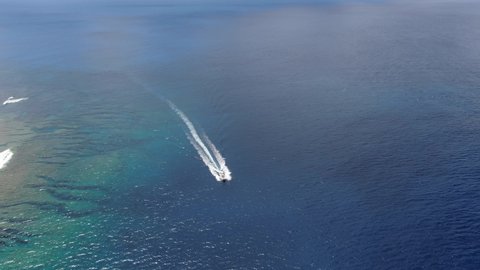 Aerial view of the ship from Cape Hedo, tropical Okinawa mp4