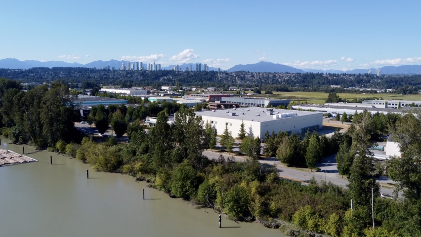 Flyover of Burnaby, British Columbia Industrial Park