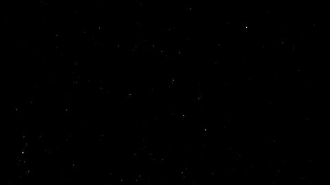 Animated sparkling stars. Isolated blinking stars. Overlay. Black background. Night sky. Loop. 25 fps