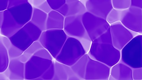 Wave purple caustics Background. Organic abstract white caustic water liquid ripple texture pattern on a purple minimalist background. Pure, clean blue water in the pool.  3D Animation loop. 4K
