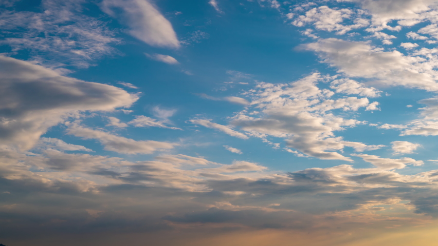 Sky Time lapse, Beautiful background, Sky Time lapse  of  Blue sky clouds Clouds befor Sunset