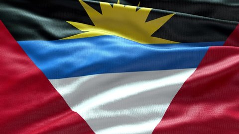 4K National Animated Sign of Antigua and Barbuda, Animated Antigua and Barbuda flag, Antigua and Barbuda Flag waving, The national flag of Antigua and Barbuda animated.