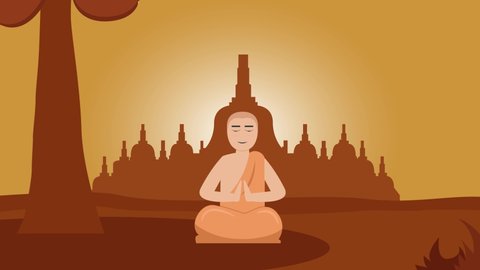 32 Buddhist Monk Cartoon Stock Video Footage - 4K and HD Video Clips |  Shutterstock