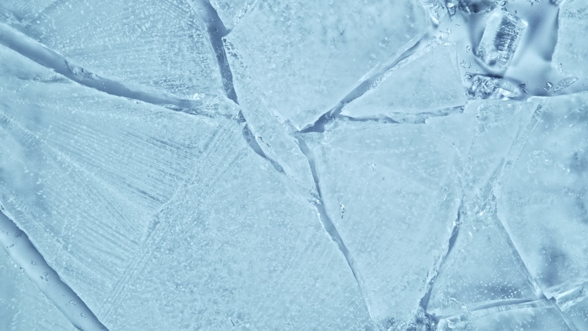 Super Slow Motion Shot of Ice Crushing. | Shutterstock HD Video #1076280455
