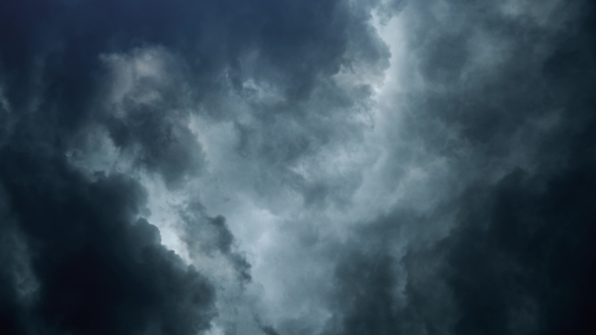 4K Thunderstorm With Many Lightning | Shutterstock HD Video #1076315087