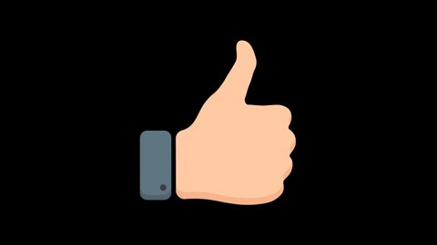2d Animated Thumbs flat icon for apps and websites, dislike confirm and thumb icon, like symbol, Thumbs icon. social media icon