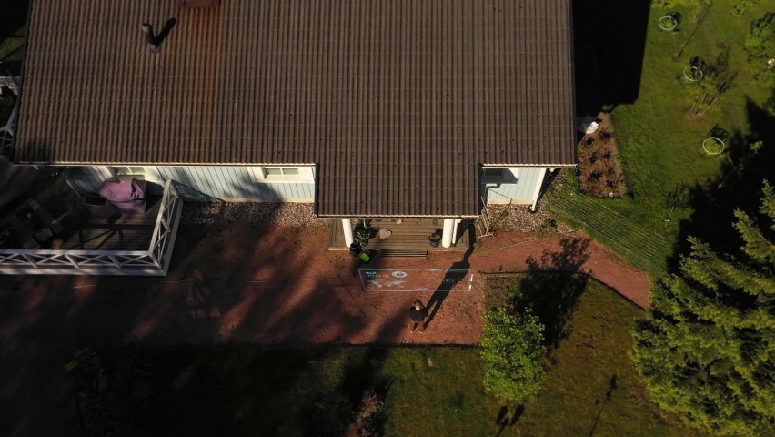 Real estate inspector, checking information from his tablet - 3d render animation