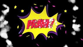 PRANK Comic Text Animation, with luma Matte, Loop, 4k - Powered by Shutterstock - Get 15% off with code: PIKWIZARD15