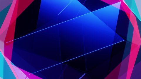 Colorful magic neon animated VJ Loop background for your beautiful videos. For decorating concerts, holidays, and videos.