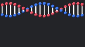 Animation of gold confetti falling over rotating 3d model dna strand on black background. celebration and medical research concept digitally generated video. - Powered by Shutterstock - Get 15% off with code: PIKWIZARD15