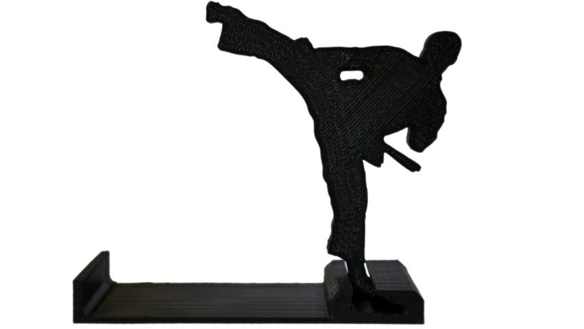 3D model printed model on 3d printer from hot molten plastic.