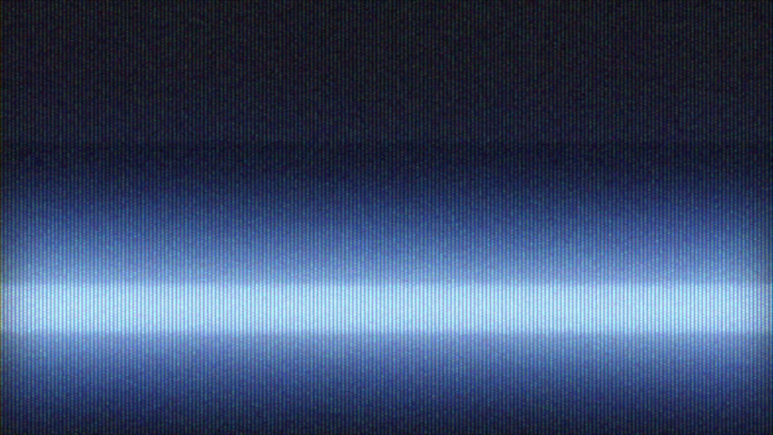 Analog Static Noise texture. Vintage switch off, turn off television. Monochrome, black and white offset horizontal stripes and bars. Screen damage TV effects and artifacts. VHS. Bad TV signal Royalty-Free Stock Footage #1076507348