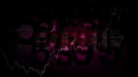 The dollar symbol is centered on a background where stock trading numbers flash continuously. - Powered by Shutterstock - Get 15% off with code: PIKWIZARD15