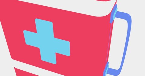 First aid kit, Video is a 2D style - 3D animation