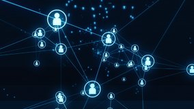 Network Connection People Hologram. Loop digital glitch background
 - Powered by Shutterstock - Get 15% off with code: PIKWIZARD15