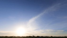 heavenly sunrise sky morning. glowing bright sunshine above the atmosphere. panoramic view of cloudscape footage. angel wings flying on heaven. peaceful blue sky. glorious soft orange light sky.  