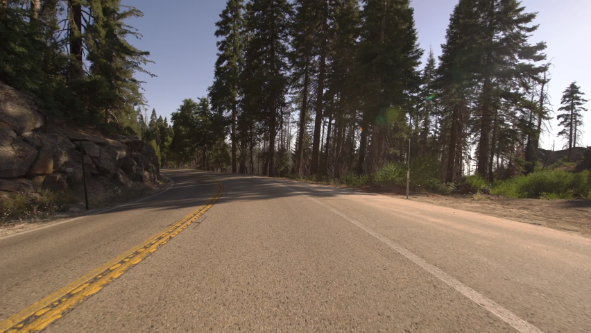 Kings Canyon National Park Generals Highway Driving Plate Westbound 15 In Sierra Nevada Mts California