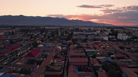 Sunset view of Turks Bagua City.