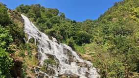 Mae Ya Waterfall is a large waterfall in Doi Inthanon National Park, Chiang Mai, Thailand.
