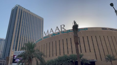 DUBAI, UAE - MAY 21: A beautiful view of marina mall