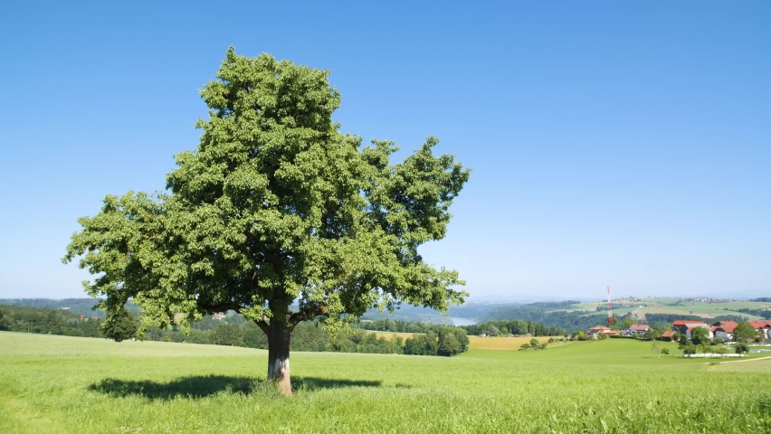 A pan over an amazing lanscape in Upper Austria