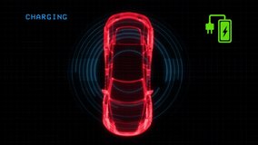 Hologram Futuristic wireframe auto Car service Background Animation. HUD Cars infographic analysis user interface. hybrid charge battery Environment friendly innovative technology automobile industry. - Powered by Shutterstock - Get 15% off with code: PIKWIZARD15